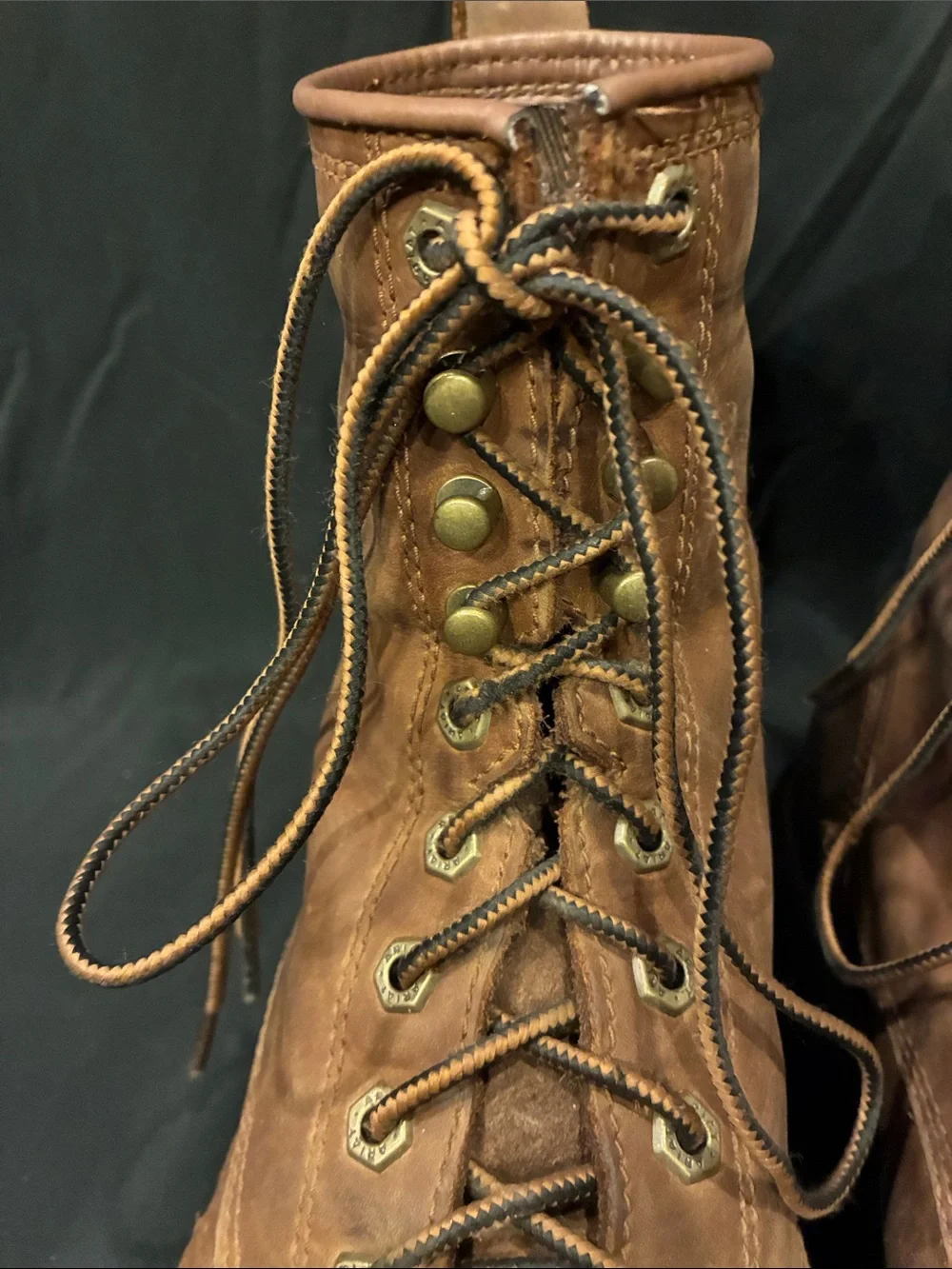 Men's Size 9 Ariat Cascade 8 Brown Lace Up Work Boots - Square Toe (ABBA)